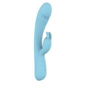 blue rabbit vibrator Chic Blossom Rechargeable Silicone Rabbit Vibrator main image 0