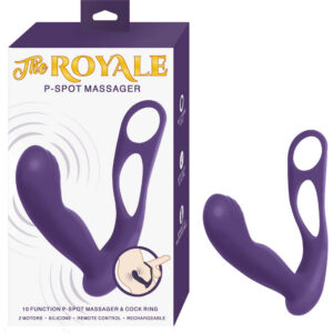 THE ROYALE P-SPOT MASSAGER-PURPLE - #3278 - Nasstoys