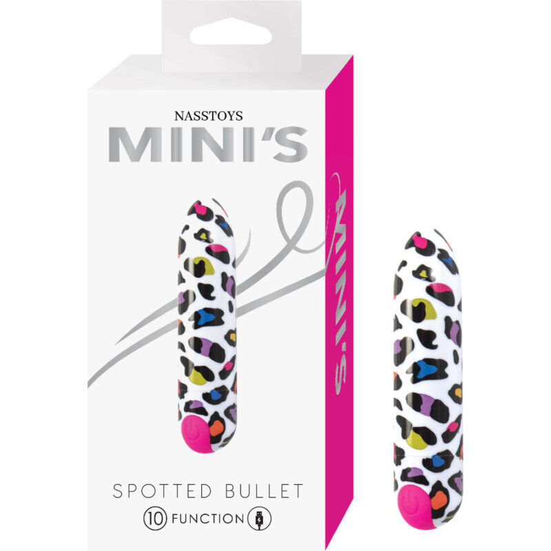 NASSTOYS MINI'S SPOTTED BULLET-WHITE - #3266