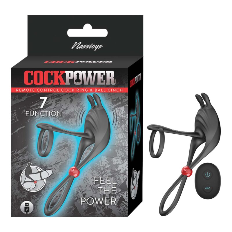 COCKPOWER REMOTE CONTROL COCKRING & BALL CINCH-BLACK - #3306