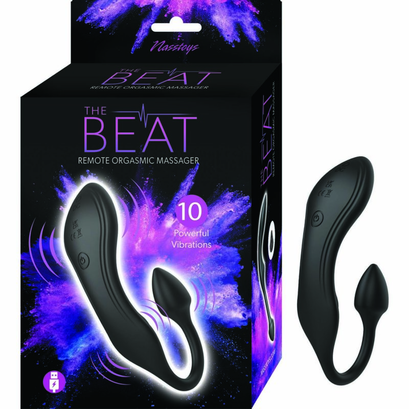 THE BEAT REMOTE ORGASMIC MASSAGER-BLACK - #3314-1