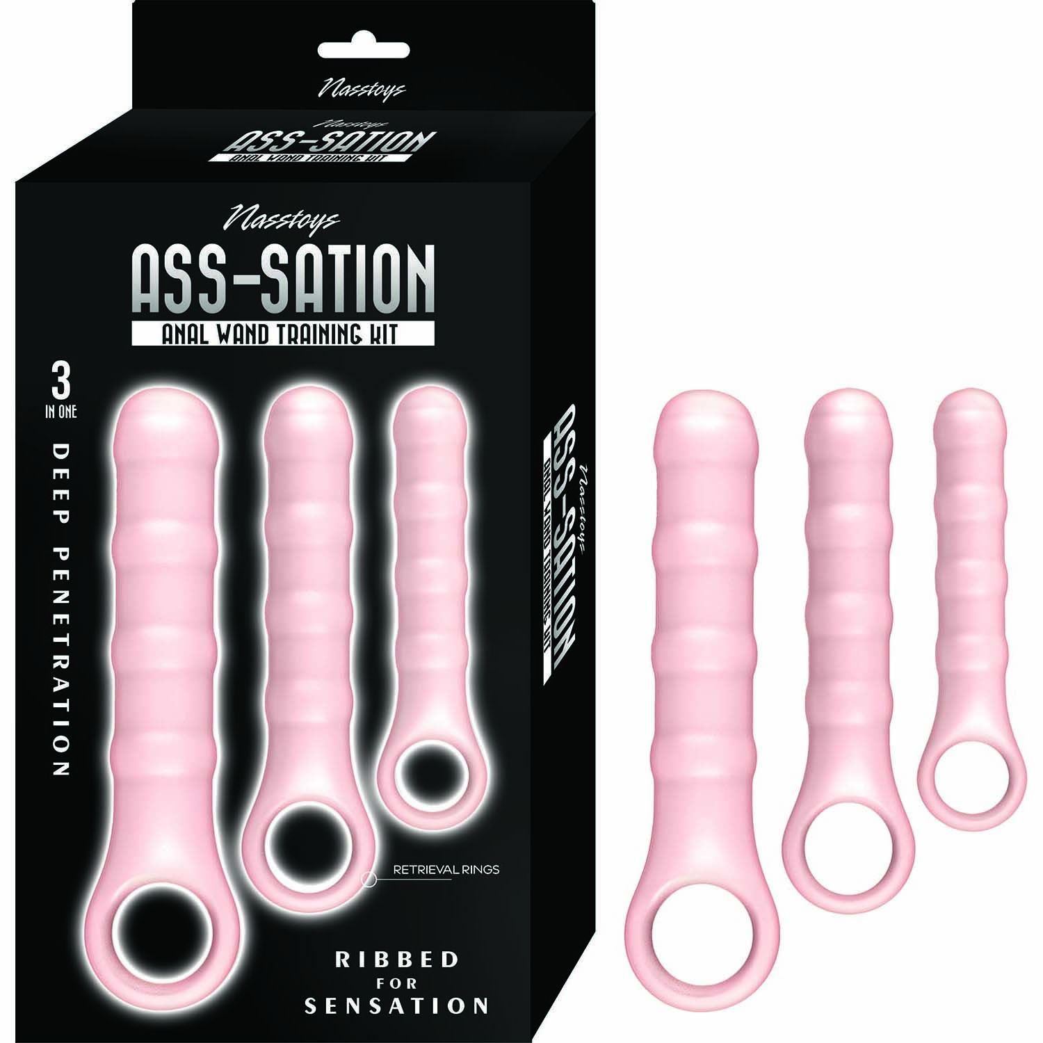ASS-SATION ANAL WAND TRAINING KIT-WHITE - #3316-1
