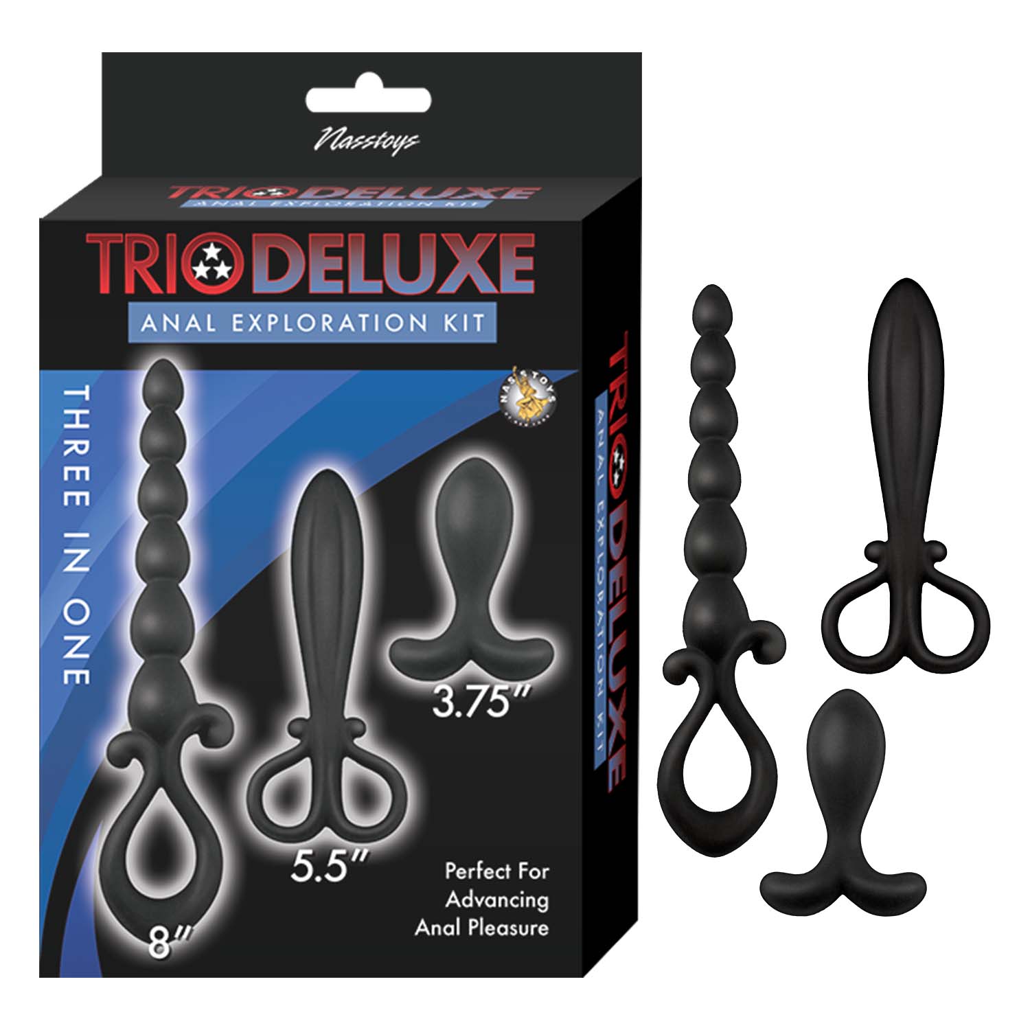 TRIO DELUXE ANAL EXPLORATION-BLACK - #3326