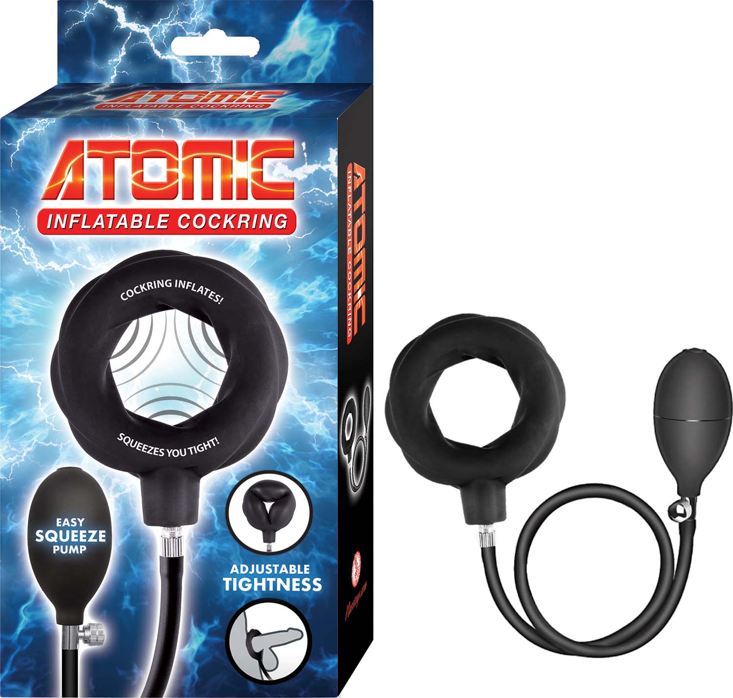ATOMIC INFLATABLE COCKRING-BLACK - #3338