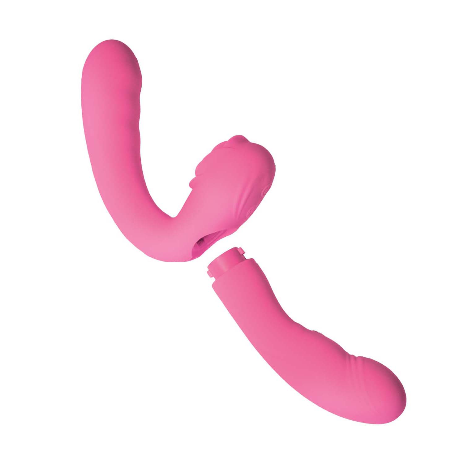 DESIRE 2 PIECE DUAL VIBRATOR-PINK - #3324-1 - Image 3