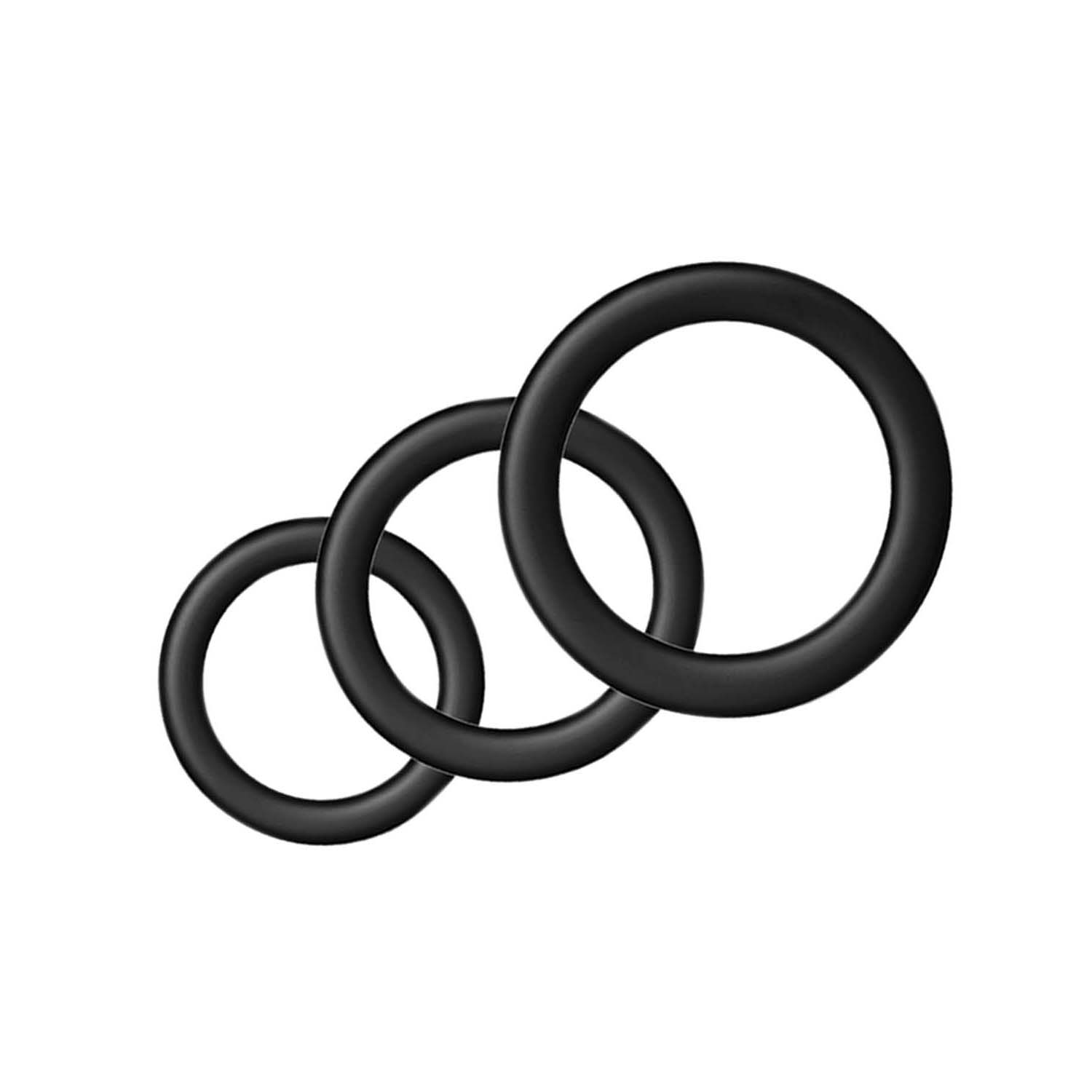 SILICONE RING-PACK-RED & BLACK - #3349 - Image 3