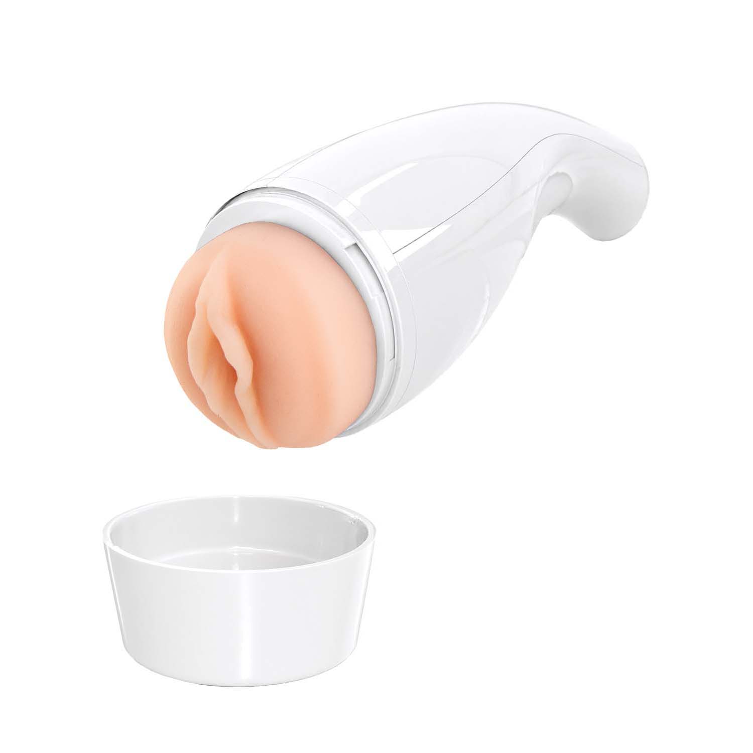 DYNAMO ULTIMATE VIBRATING MASTURBATOR-WHITE - #3364-1 - Image 4